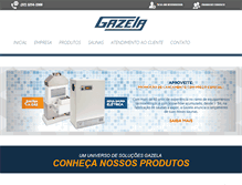 Tablet Screenshot of gazela.com.br